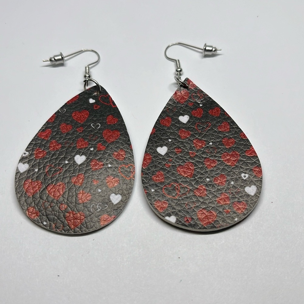 Earrings valentines dangle cute statement mom daughter gift grandma
